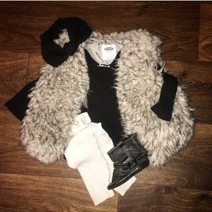 Old Navy Toddler Faux Fur Vest